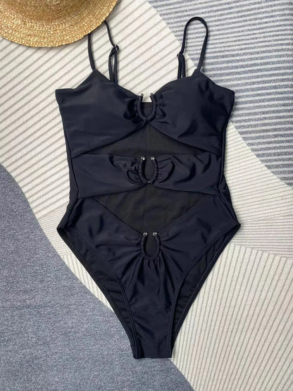 CHNMR One Piece Swimsuit for Women, Hollow Out Bathing Suit, Beach Backless Monokini, Female Brazilian Swimming Suits, New, 2024