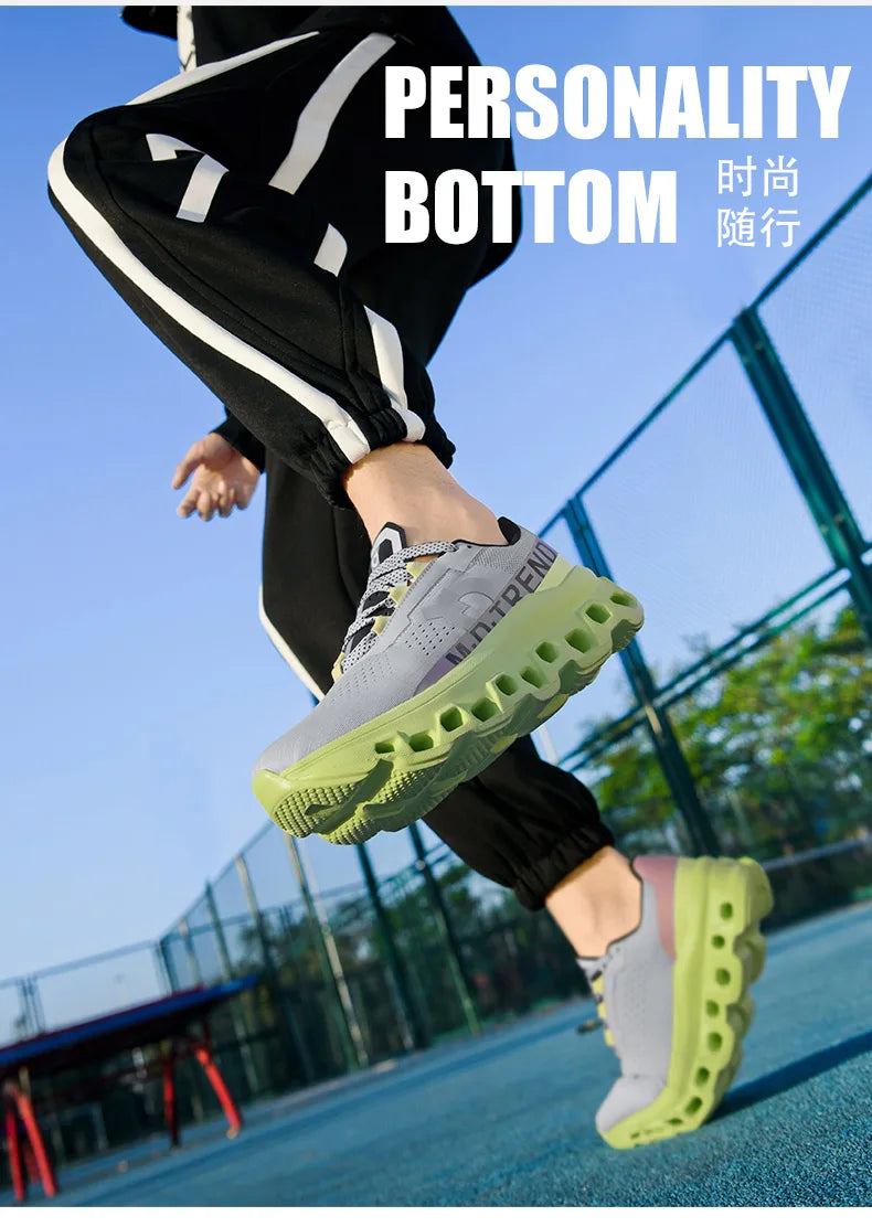 2026 Air Cushion Running Shoes Jogging Marathon Men Sports Breathable Lightweight Women's Comfortable Nonskid Leisure Sneakers