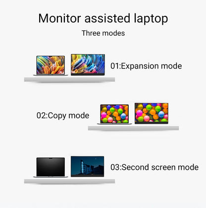 Portable 18 Inch Monitor - 1080P 100Hz IPS Display with HDR10 & 100% sRGB