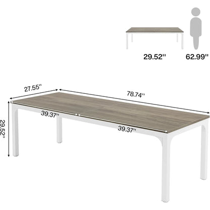 Extra Long Computer Desk – 78 Inch Double Person Desk | Home Office Workstation