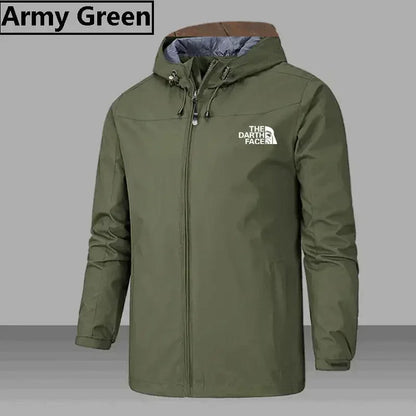 2025 Men's Hooded Coat and Sun Protection Jacket Trench Coat, Casual Trench Coat, US Army Chaqueta Hombre Pilot Jacket