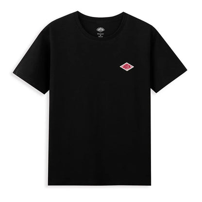 2025 Exported To Japan Orders Classic Embroidery Fashion Solid Simple Loose Short Sleeve Cotton Couple T-shirt Men/Women Top