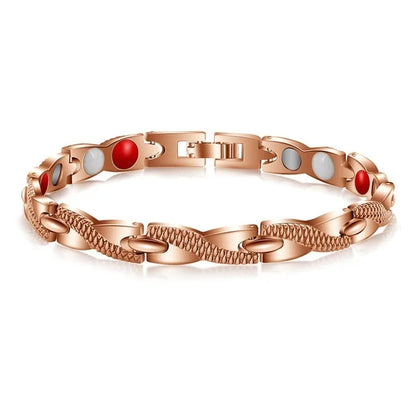 New Dragon Pattern Twisted Healthy Magnetic Magnet Bracelet for Women Power Therapy Magnets Bracelets Bangles for Women Men