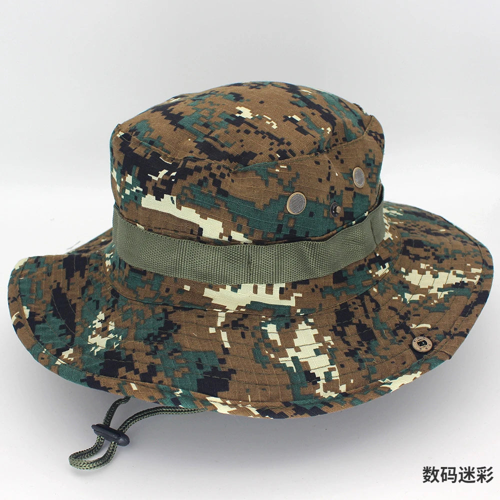Camo Boonie Hat – Tactical Bucket Hat for Fishing, Hiking & Hunting