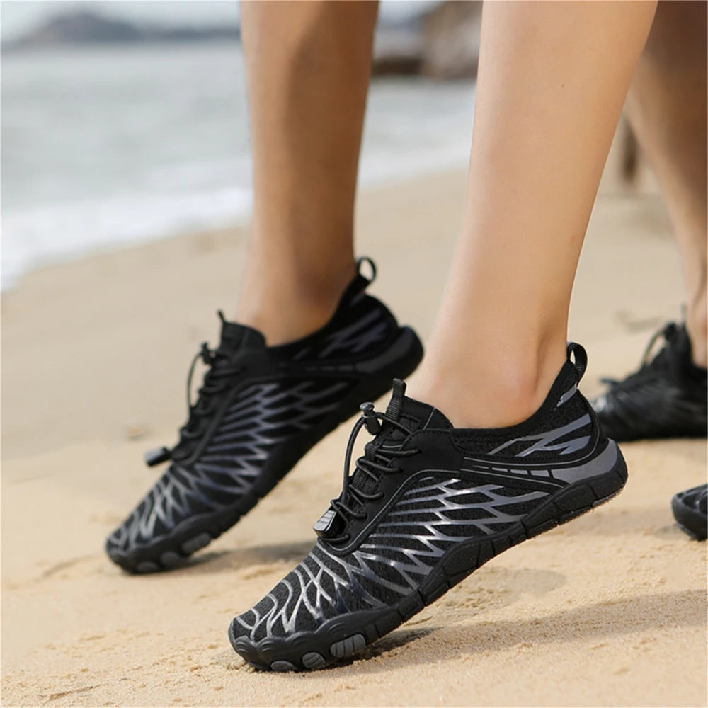Aqua Shoes Women Men Barefoot Water Shoes Quick-Drying Outdoor Beach Upstream Wading Swimming Shoe Sneakers Unisex Trekking Surf