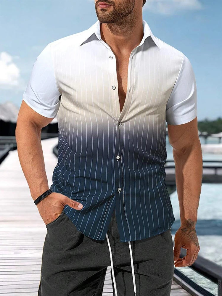 Hawaiian Men's Shirt Summer Outdoor Beach Men's Short-sleeved Shirt Urban Everyday Casual Men's Shirt Street Fashion Men's Shirt