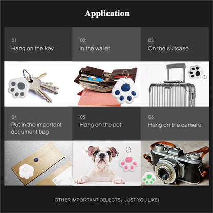 Mini GPS Locator Anti-Lost Device Alarm Wallet Keychain Smart Tag Bluetooth Tracer Keychain Pet Child Luggage Tracker Key Finder