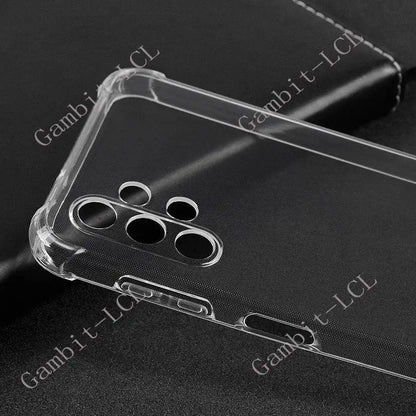 Anti-Falling Soft TPU Case For Samsung Galaxy A13 4G 5G A33 A53 A73 A72 A12 A22 A22s A32 A52 A52S A03 Core Clear Protector Cover