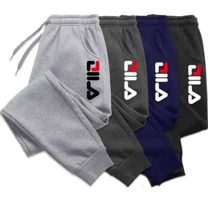 Autumn Winter Men's Joggers Drawstring Casual Pants Fleece Sweatpants Workout Running Gym Fitness Sports Trousers