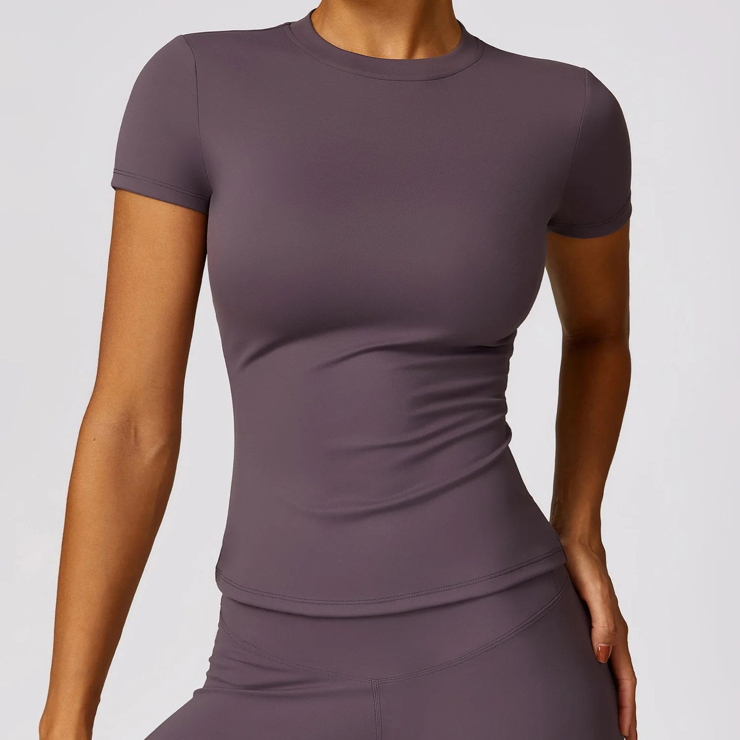 Women Yoga Top - Seamless Sport Shirt | Breathable Short Sleeve Gym Tee