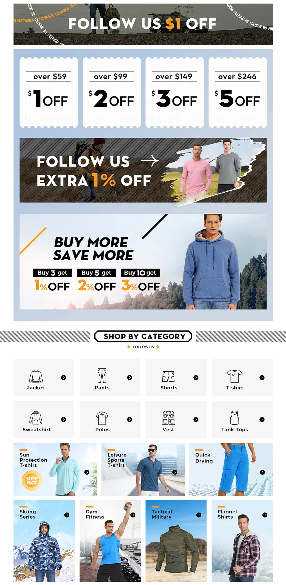 TACVASEN Sun Protection T-Shirts Mens Long Sleeve Hoodie Casual UV-Proof T-Shirts Breathable Lightweight Quick Dry T-Shirts Male