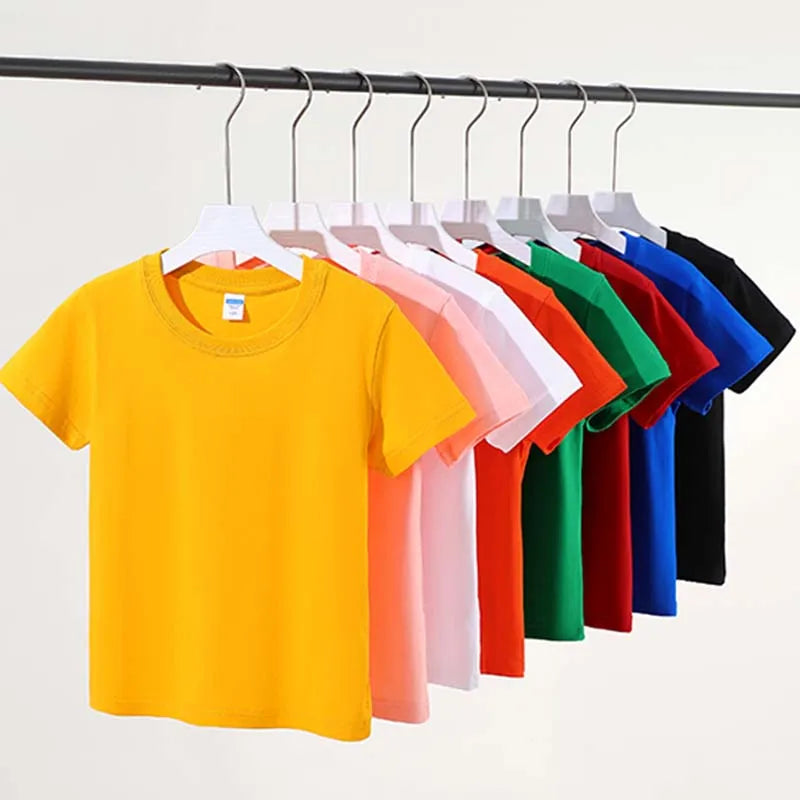 Banana Chicken Print Children T-shirts Summer Casual Fashion Funny Meme Short Sleeve Kids Tops Colorful O-Neck T-shirts