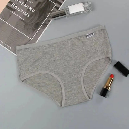 7 Pack Cotton Panties for Women Soft Breathable Solid Briefs Everyday Underwear Comfortable
