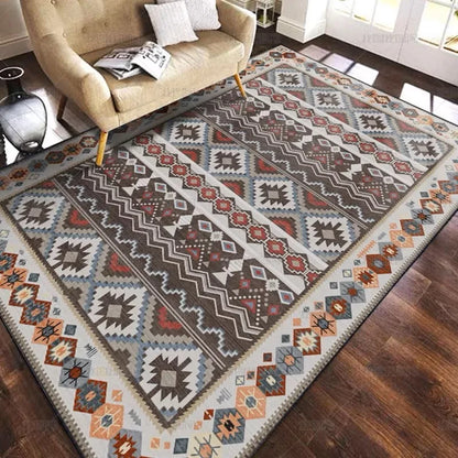 Velvet Carpet - Nordic Moroccan Style Crystal Velvet Rug | Dirt Resistant, Washable & Non Slip
