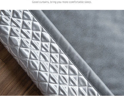 Windproof Winter Curtains - Thick Cotton Thermal Drapes for French Windows | Sound Insulation & Energy Saving