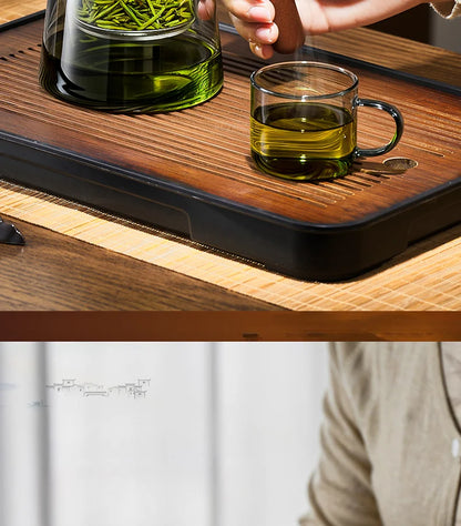 Large Capacity Dividing Teacup with Removable Glass Inner Tank - Tea Ceremony Water Separation Filter