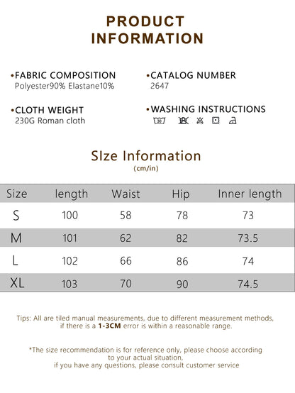 Summer Women's Flared Pants, High Waist Slim Split Pants, Elasticity Hip Lifting Running Fitness Wide Leg yoga Pants, Daily Wear