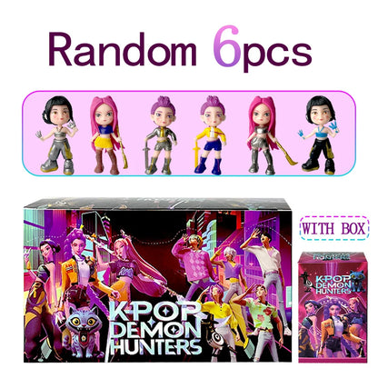 2025 Hot Anime KPop Devil Hunter Doll Vinyl Toy Rumi Mira Zoi Character Vinyl Mask Blind Box Ornament Toy Birthday Gift