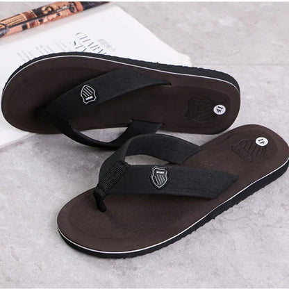 Mens Casual Flip Flops - Non-Slip Summer Beach Slides