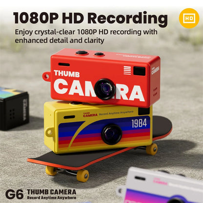 Portable Mini Camera - 1080P HD Digital Video Recorder with Wide Angle Lens & Long Battery Life