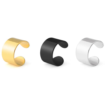 Men's Ear Cuff – Stainless Steel Non-Piercing Clip Earring (Single)