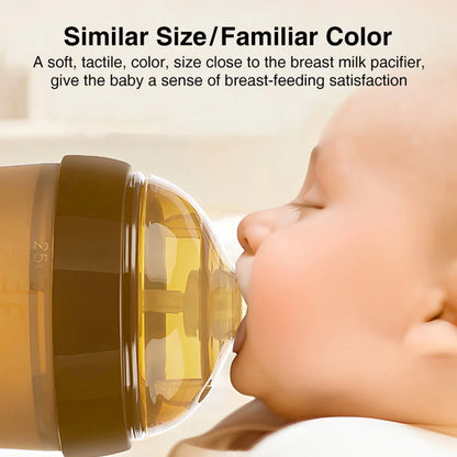 150ML/250ML Portable Baby Bottle Slicone Feeding Bottle With Handle Baby drop-resistant Bottles Newborn Bottle BPA Free
