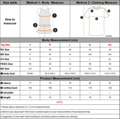 Men's Cotton T-Shirts - Long Sleeve Patchwork O-Neck Casual Designer Tees