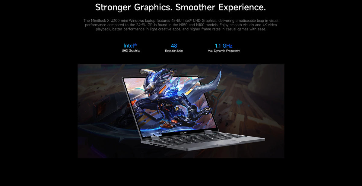 CHUWI MiniBook X Laptop Tablet 2 In 1 Intel U300/N150 10.51" FHD IPS Screen 16GB / 12GB RAM LPDDR5 512G SSD Windows 11 Notebook