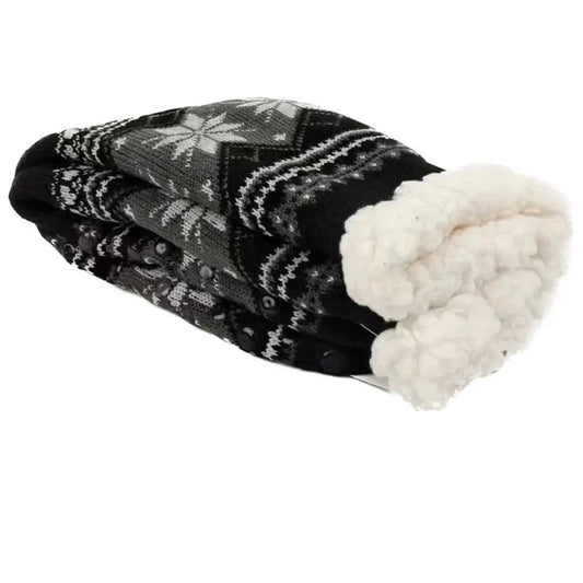Mens Fluffy Thermal Winter Socks - Soft Non-Slip Fuzzy Floor Socks - ZOOMNSTORE