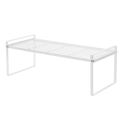 Kitchen Dish Rack - Stainless Steel Stackable Over Sink Shelf & Cutlery Holder