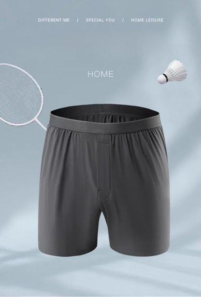 4Pack Modal Mens Aro Pants Mid-Waist Mens Underpants Loose Pajama Pants Breathable Boxers for Men