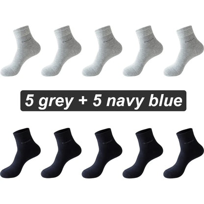 Bamboo Fiber Socks Men Casual Business - Anti Bacterial Breathable Knit Ankle Socks