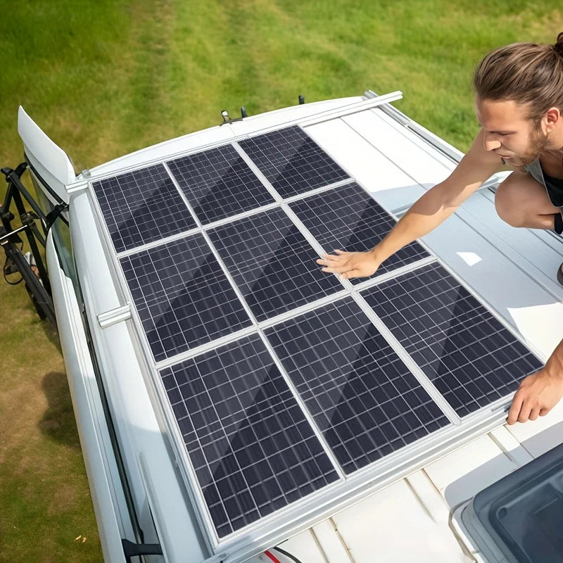 Outdoor Solar Panel 600W 12V Polycrystalline USB Power Portable Rechargeable Solar Cell Solar Generator for Home Lighting Camp