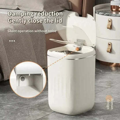 Smart Automatic Sensor Trash Can - 20L UV Induction Bathroom Wastebasket