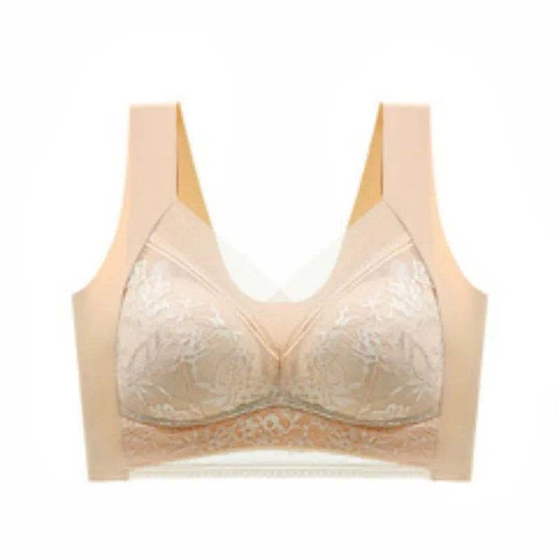 Seamless Lace Bra - Large Size Underwear | Breathable Thin Bra With Beautiful Back