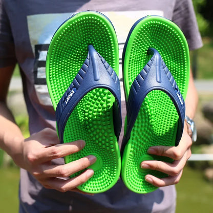 MAEDEF Flip Flops for Men Summer Breathable Beach Shoes Sandals Mens Luxury Flip Flops Breathable Plus Big Size Men Slippers 47