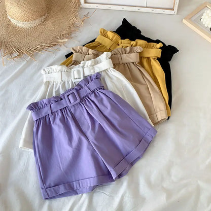 Korean Girls Casual Shorts - Thin Summer Trousers for Kids 3-12Yrs