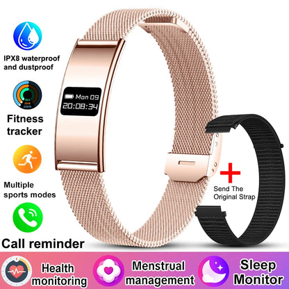 New Men Sports Smart Bracelet Heart Rate Fitness Tracker IPX8 Waterproof Smart Band Pedometer Call Reminder Smartwatches Women