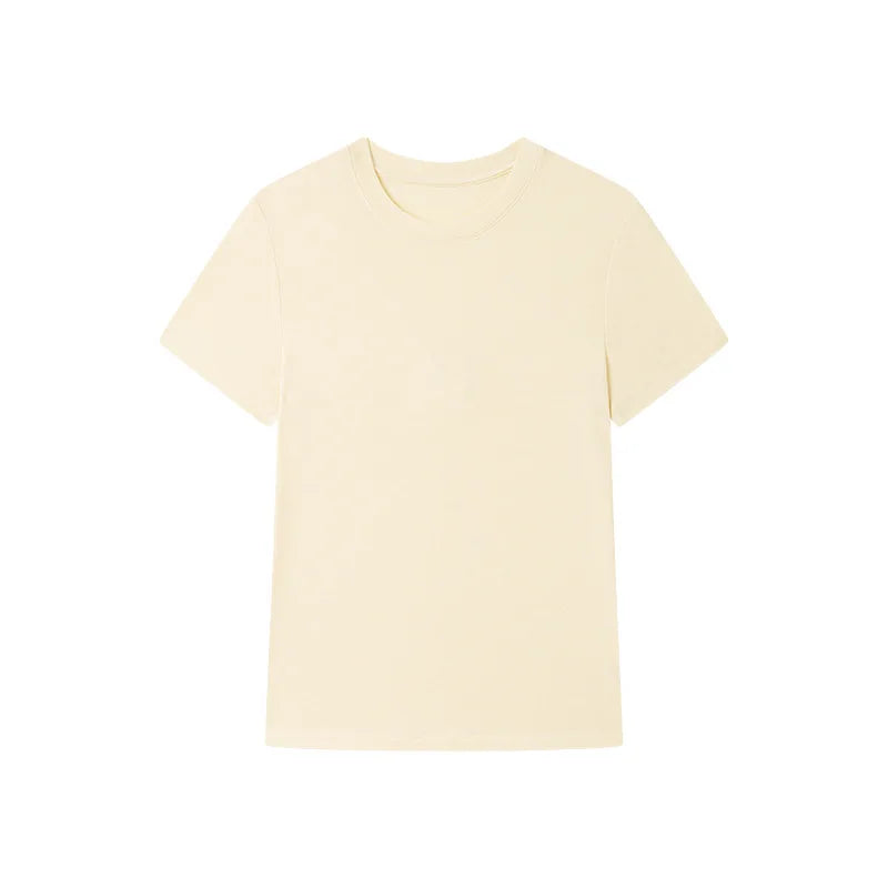 Women's Round-Neck T-Shirt – Slim-Fit Silky Base Top