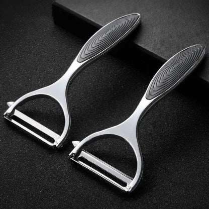 Stainless Steel Peeler - Multi Function Vegetable & Fruit Peeler with Julienne Slicer