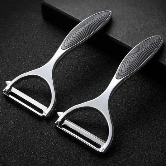 Stainless Steel Peeler - Multi Function Vegetable & Fruit Peeler with Julienne Slicer