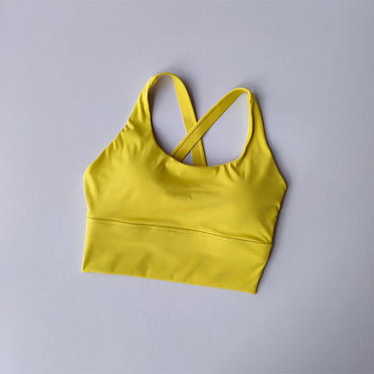 Sports Bra Shockproof - High-Intensity Push-Up Running Gym Bra With Fixed Shoulder Strap