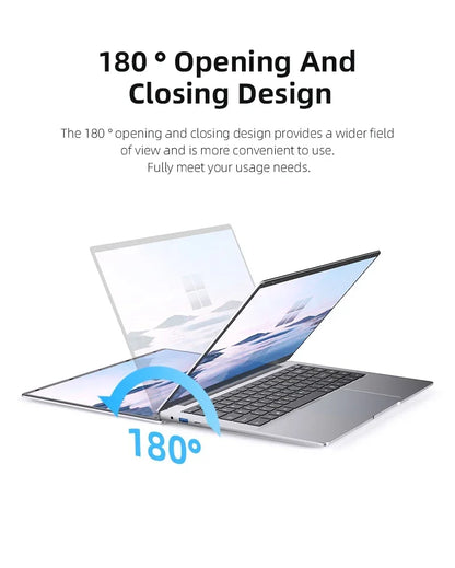 NEW Arrival Intel I7-9850H Slim Office Laptop 14.1 Inch Windows 11 Pro 12GB RAM 512GB 1TB SSD 1920*1080 Office Study Computer PC