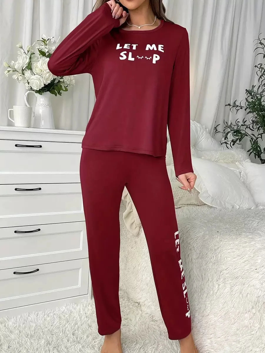 Sleepwear Women's Nightgown Long Sleeve Pajamas Ladies Pj Sets for Woman Pyjamas Set Pajama Girl Home Wear Set Homewear Female