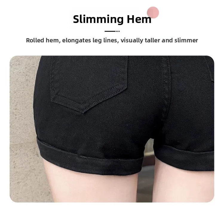 American Sle Hot Girl Low Waist Hip Enhancing Denim orts Women Summer New Slimming Small Size Versatile Hot Pants
