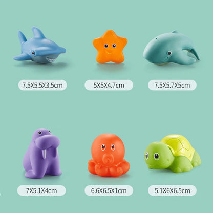 Fishing Toys Network Bag Pick up Octopu Starfish Change Color Kid Toy Swimming Summer Play Water Bath Doll Water Spray Bath toys