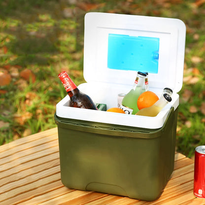 13/6L Cooler Box Portable Camping Refrigerator Incubator Large Capacity Car Ice Bucket Heat Preservation Camping BBQ Equipment