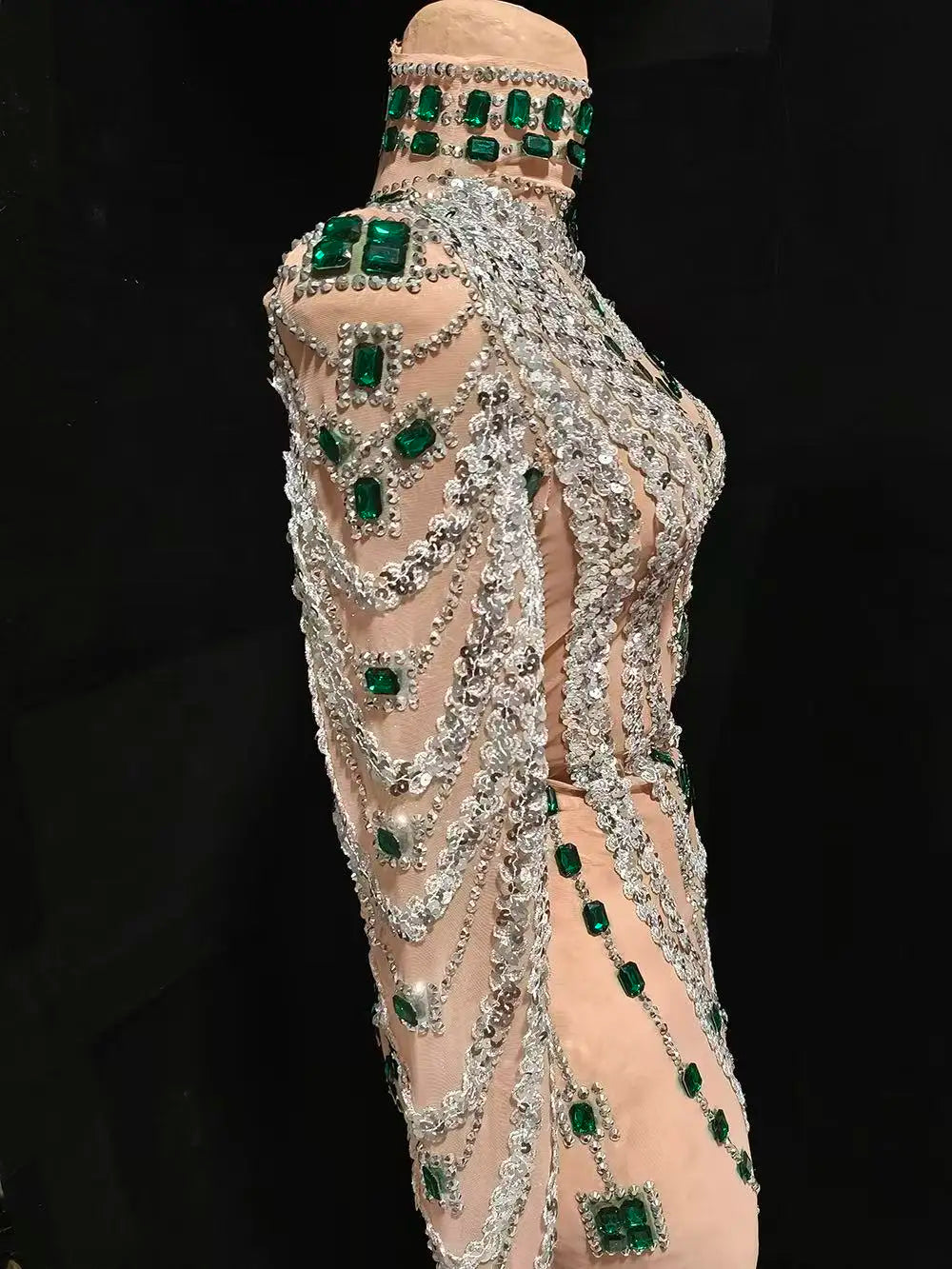 Mini Rhinestone Dress - Sparkly Cocktail Party Bodycon Sheath Dress For Women