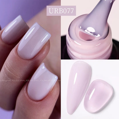 Nude Crystal Rubber Base Gel - 7ml Semi-Permanent Soak Off UV LED Nail Varnish