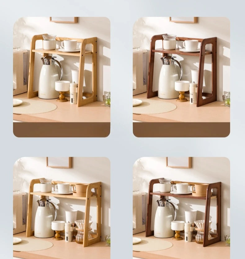 New Kitchen Shelf Countertop Multi-functional Electrical Storage Rack Multi-layer Cup Holder Household Storage Rack Plate Rack